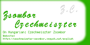 zsombor czechmeiszter business card